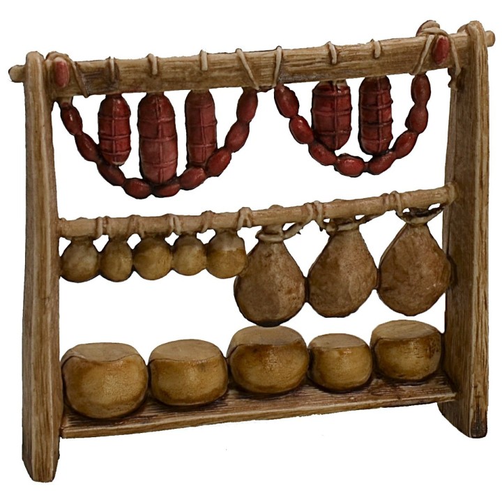 Puesto del charcutero cm 9x2,2x8,1 h para estatuas 6 cm Landi