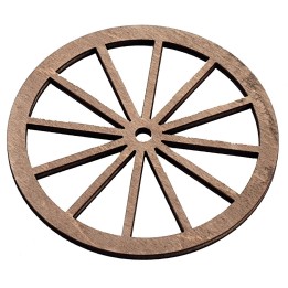 Ruota in legno ø 8 cm
