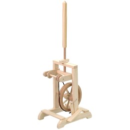 Rueca de madera de 5,5x8x21 cm h.
