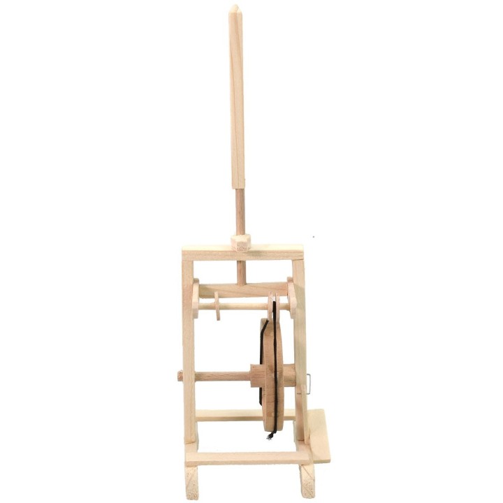 Rueca de madera de 5,5x8x21 cm h.