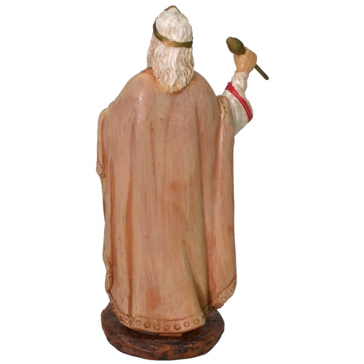 King Herod with scepter in painted resin 12 cm Landi economic
