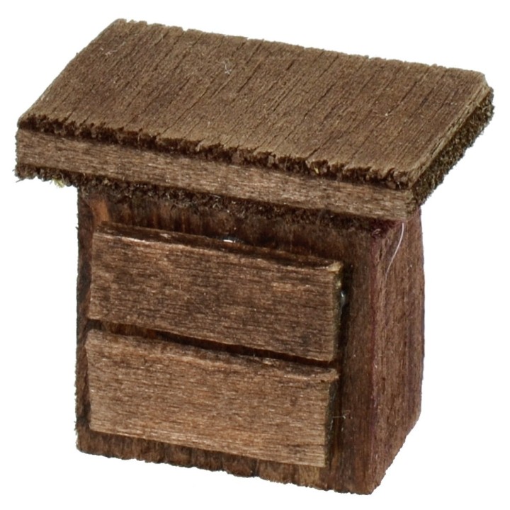 Wooden bedside table 2x1.5x2 cm h.