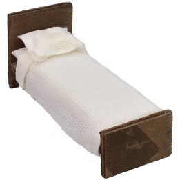 Single wooden bed cm 8x2,7x2,7 h