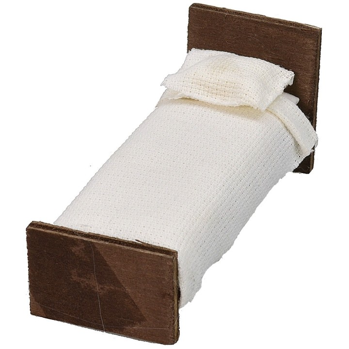 Single wooden bed cm 8x2,7x2,7 h