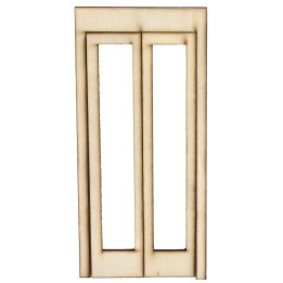 Portafinestra in legno con ante apribili cm 9x0,3x19,4 h