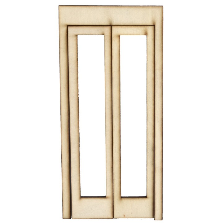Portafinestra in legno con ante apribili cm 9x0,3x19,4 h
