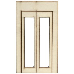 Portafinestra in legno con ante apribili cm 8,7x0,4x15 h