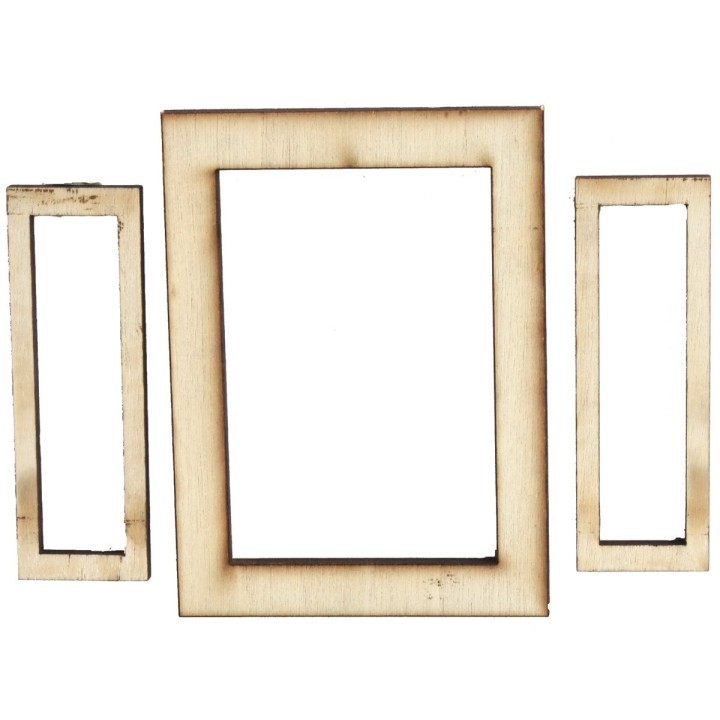Wooden window with opening doors cm 5,5x0,3x7,5 h
