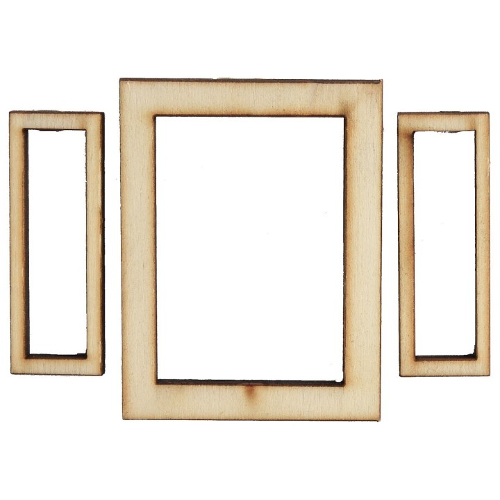 Finestra in legno con ante apribili cm 5X0,4X6,6 h