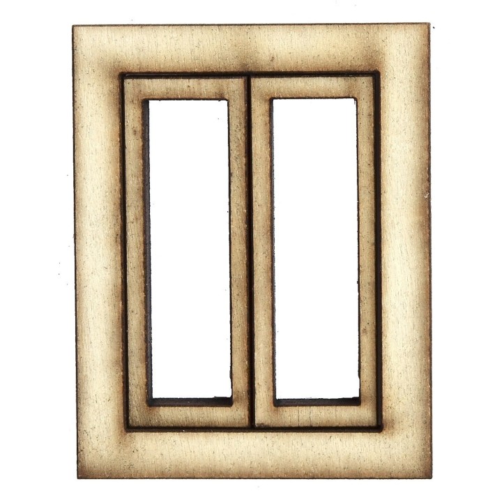 Finestra in legno con ante apribili cm 3,5x0,4x4,5 h