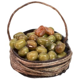 Cesto con olive ø 2,5 cm
