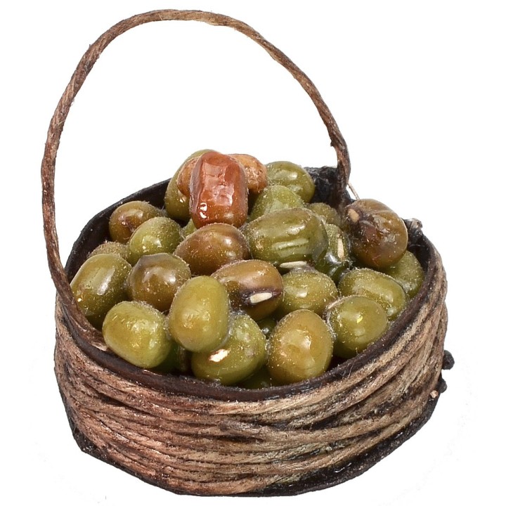 Cesto con olive ø 2,5 cm