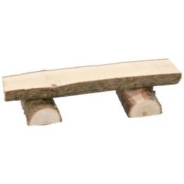 Bench made of logs 7.5x2.4x1.5 h