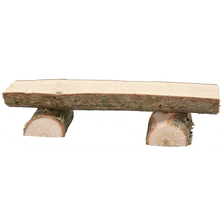 Bench made of logs 7.5x2.4x1.5 h