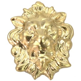 Testa di leone in ottone cm 4x5 h.