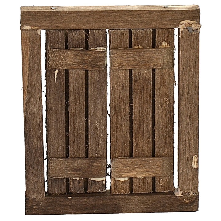 Finestra in legno con ante apribili cm 4,8x0,5x5,8 h