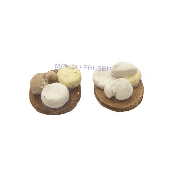 Conjunto de 2 tablas con quesos surtidos - D407