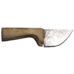 Coltello in metallo con manico anticato 2,4 cm