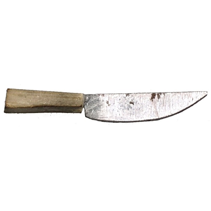 Coltello in metallo con manico anticato 3,2 cm