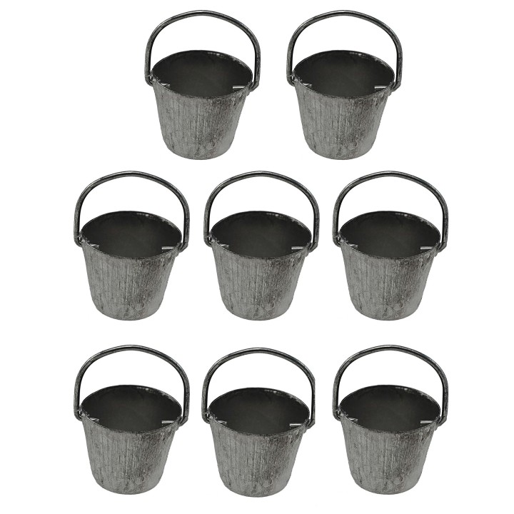 Conjunto de 8 cubos de metal de 2 cm