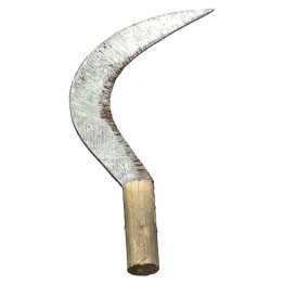 Falcetto in metallo con manico anticato 4,8 cm