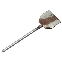 Baker's shovel in aged metal 5 cm