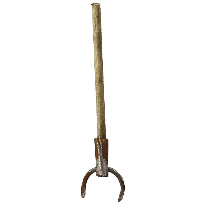 Forca in metallo con manico anticato 4,8 cm