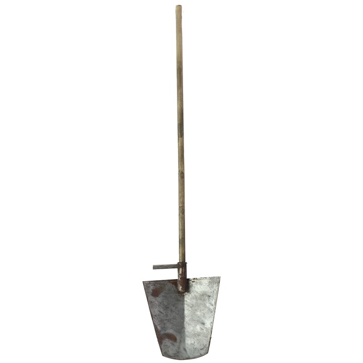 Pala de metal con mango envejecido de 19 cm