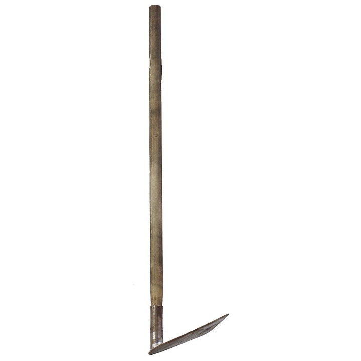 Azada de metal con mango envejecido de 12 cm
