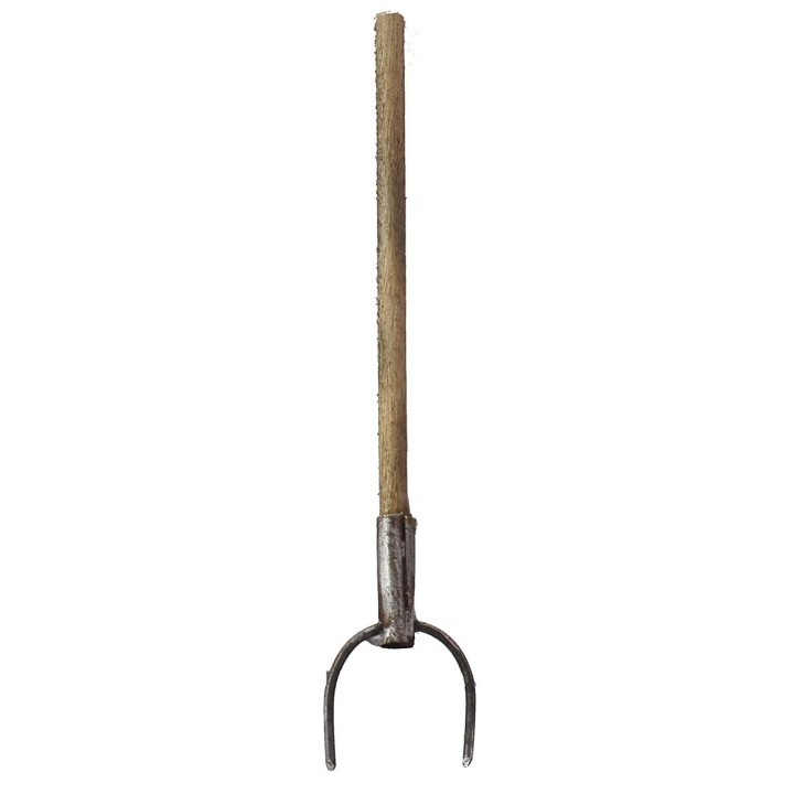 Forca in metallo con manico anticato 8,6 cm