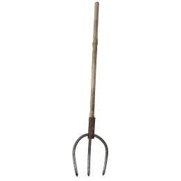 Horca de metal con mango envejecido de 9,8 cm