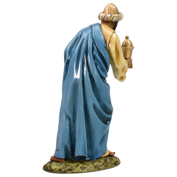 Tres Reyes Magos en resina Landi Moranduzzo 18 cm