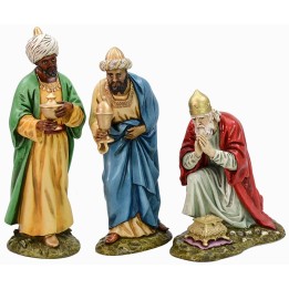 Three Wise Men in resin Landi Moranduzzo 18 cm