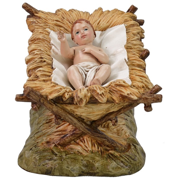 Natividad 3 figuras en resina Landi Moranduzzo 18 cm