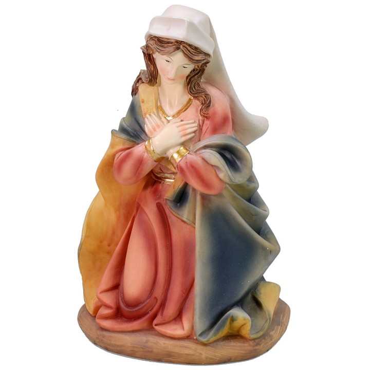Madonna inginocchiata in resina serie 30 cm