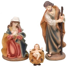 Natividad 3 sujetos en resina cm 30