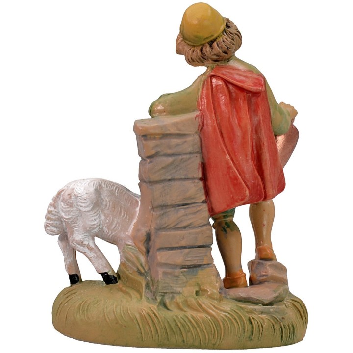 Fanciullo alla fontana cm 10 in pvc lux