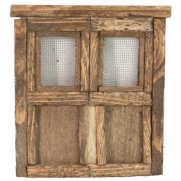 Portone in legno a due battenti per statue cm 10 h