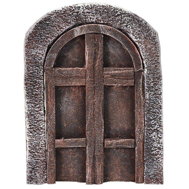 Portone ad arco in legno per statue cm 6-8 h