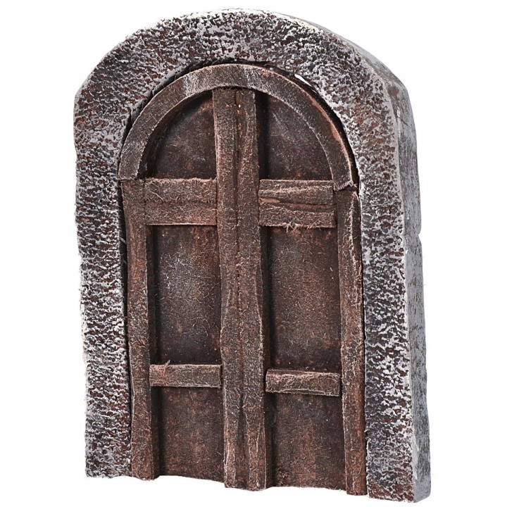 Portone ad arco in legno per statue cm 6-8 h