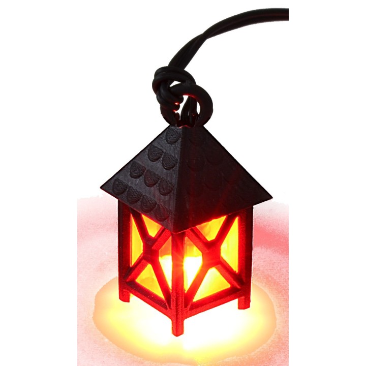Linterna pequeña roja 3,5v. 