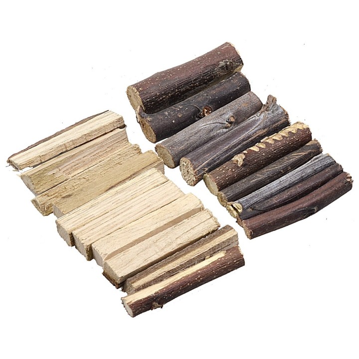 Bolsa de 20 palitos de madera de 6 cm