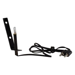 Fiaccola in metallo con luce bianca 3,5v cm 4 presepe