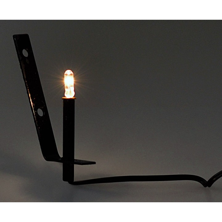 Metal torch with white light 3.5v cm 4 nativity scene