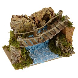 Ponte sospeso in legno cm 20X12X12,5 h
