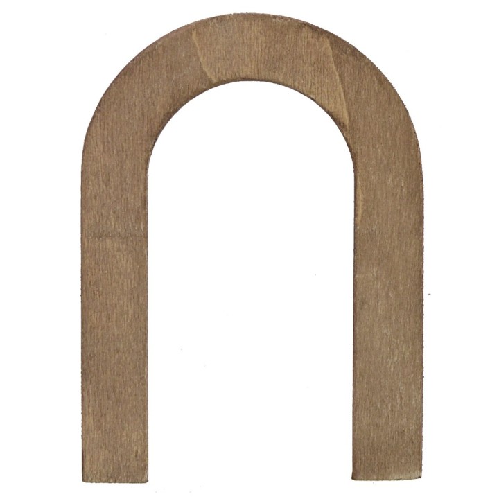 Puerta de madera con marco para estatuas de 10 cm de altura