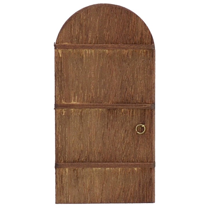 Puerta de madera con marco para estatuas de 10 cm de altura