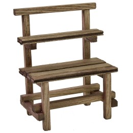 Bancarella in legno cm 11x7x13 per Presepe
