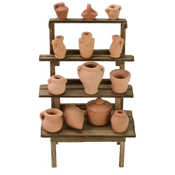 Puesto de venta de ánforas de 10x5,5x15 cm de altura para Belén