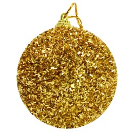 Pallina oro con pagliuzze e glitter ø 6 cm Natale